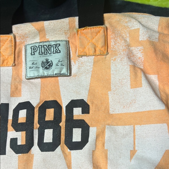 PINK Victoria's Secret Orange Tote Bag - Picture 6 of 14
